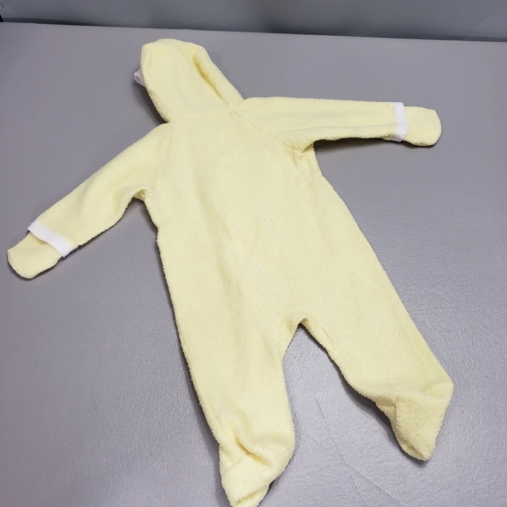 Vintage carters yellow baby pajamas small